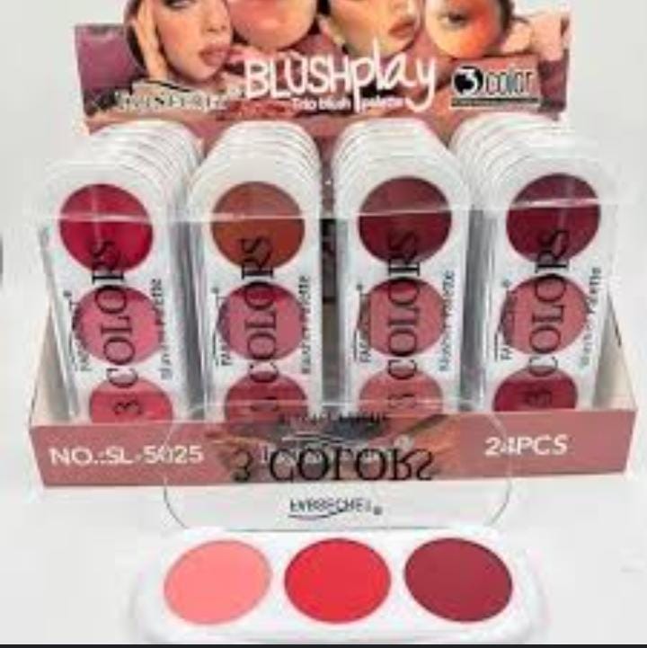3 Colors Blush Play Palette