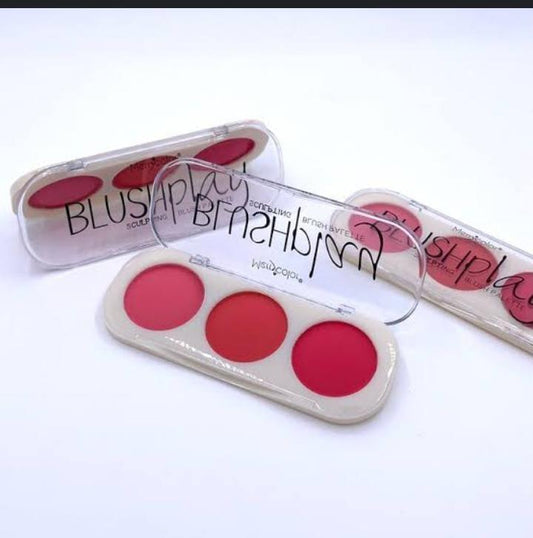 3 Colors Blush Play Palette