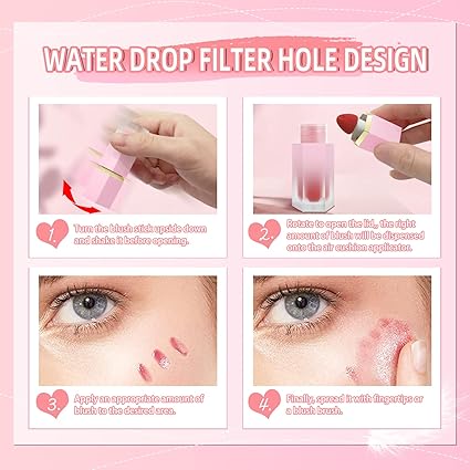 Mousse Liquid Blush Stick with Cushion Applicator