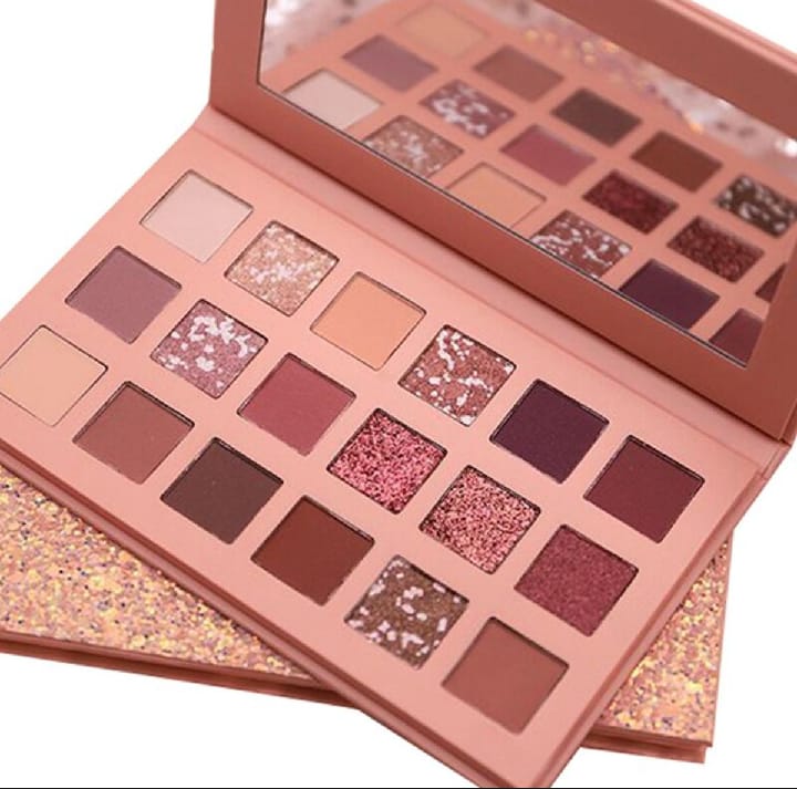 Huda Beauty The New Nude Eyeshadow Palette - 18 Pan Ultra-Pigmented Shadow Collection with Mattes