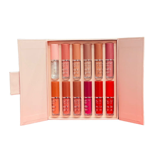 Mocallure 12-Piece Lip Gloss Set – High Pigment, Long Lasting Shine