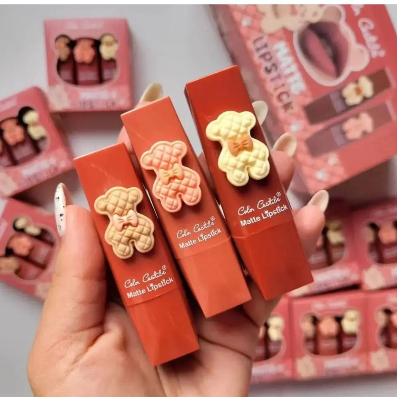 3 Matte Lipstick Set – Long Lasting & Smooth Finish (Only 1299)