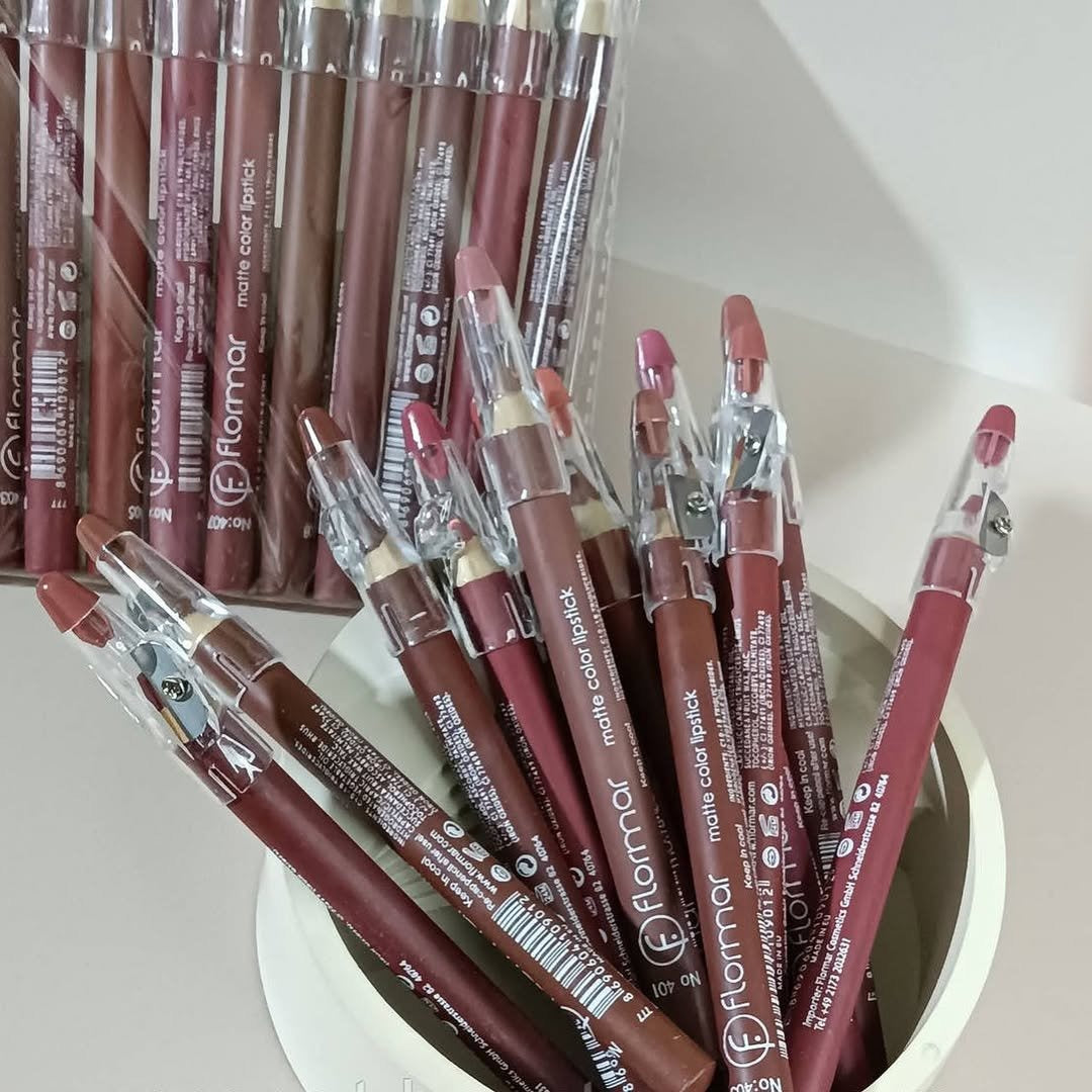 Flormar Matte Lipstick Pencil – 12 Pack Set
