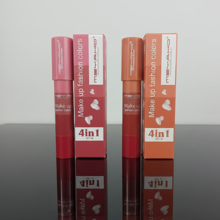 MSYAHO 4-in-1 Lip & Cheek Tint – Long Lasting Fashion Colors
