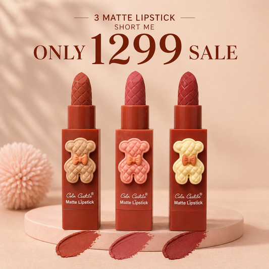 3 Matte Lipstick Set – Long Lasting & Smooth Finish (Only 1299)